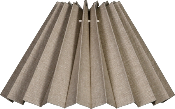 Faltschirm uni grau beige Leinstruktur E14 S